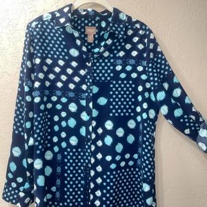 chicos button up top